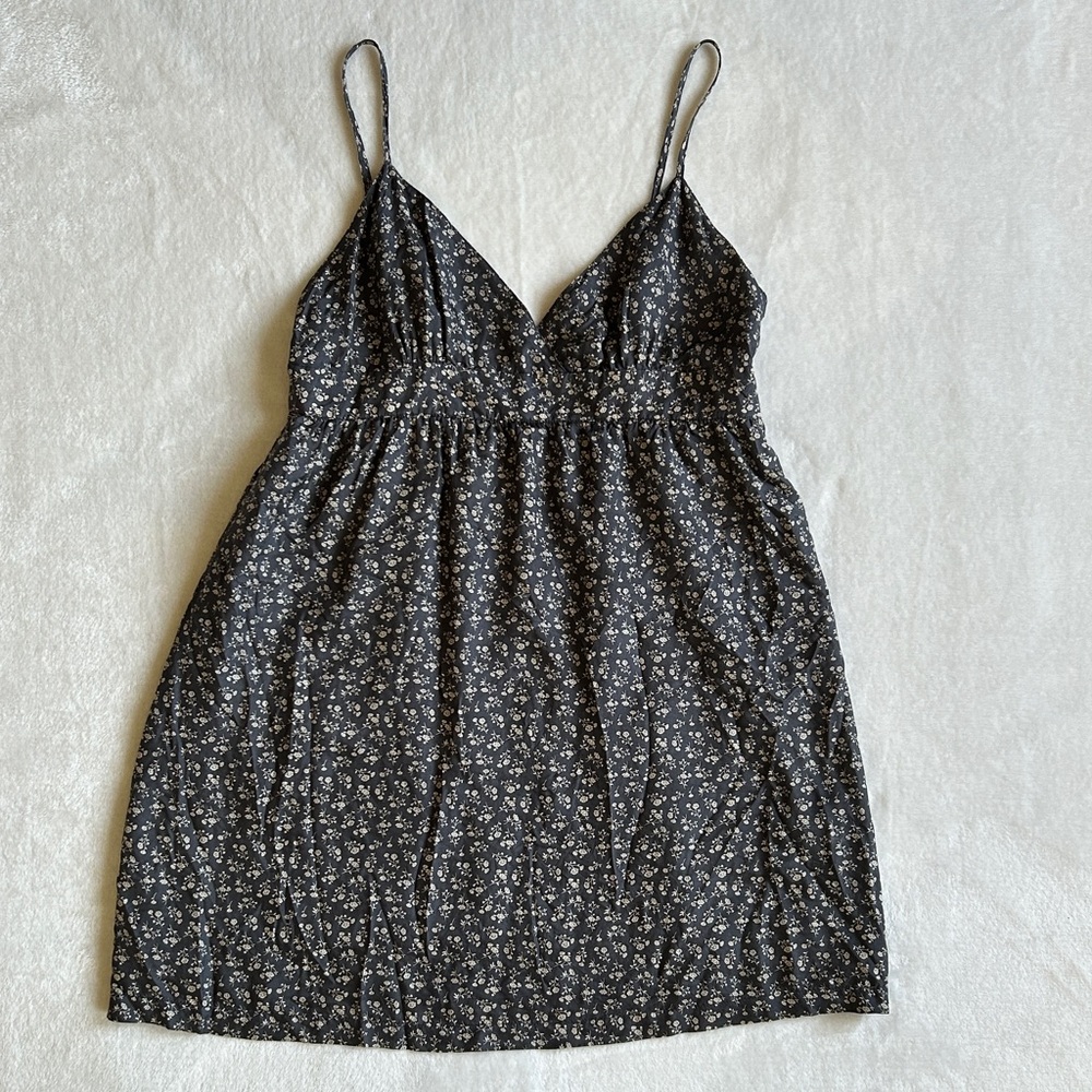 Heritage‎ 1981 Silk V Neck Spaghetti Strap Babydoll Mini Dress - Picture 4 of 10